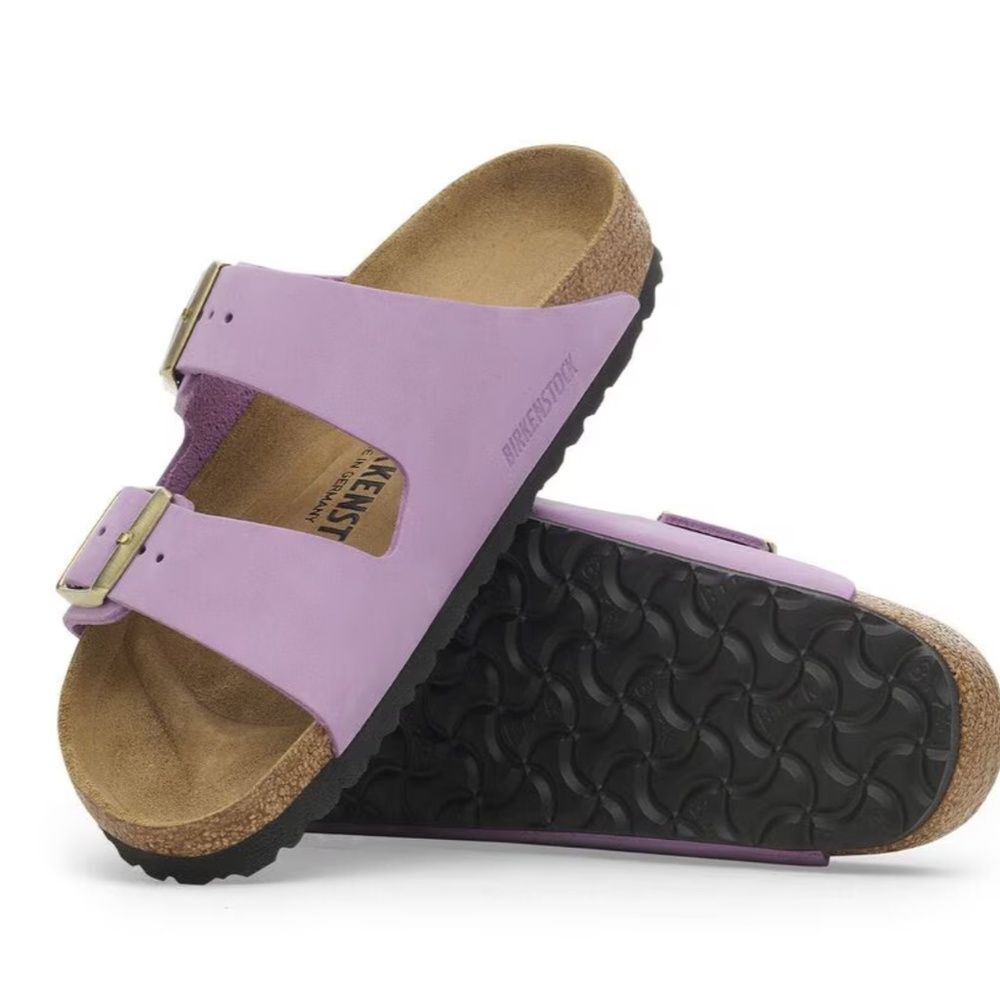 Birkenstock Nubuck Leather Arizona Sandals - Picture 3 of 5
